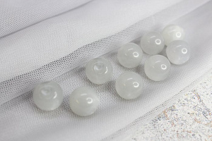 (п221826) World of buttons, Пуговицы, пластик, на ножке, 14мм, серо-голубой