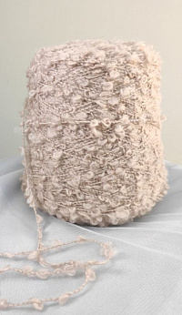 (11109) SUPER BOUCLE, для BRUNELLO CUCINELLI, 40% кашемир, 22% шелк, 35% кидмохер, 3% нейлон, 220м/100гр, бежево-розовый