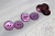 (п241183) World of buttons, Пуговицы из ракушки, 15мм, фиолетовый