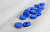 (п150152) World of buttons, Пуговицы, пластик, на ножке, 10мм, синий