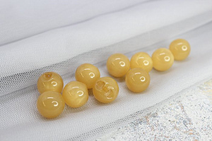 (п221831) World of buttons, Пуговицы, пластик, на ножке, 14мм, бежевый