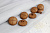 (п260951) World of buttons, Пуговицы, пластик, на ножке, 20мм, коричневый