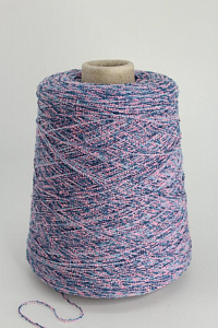 (11235) Paima (Пэйма), RITORTO BOUCLE (РИТОРТО БАУКЛ), хлопок, па, 650м/100гр, букле, мулине, синий, розовый