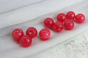 (п221829) World of buttons, Пуговицы, пластик, на ножке, 14мм, розовый