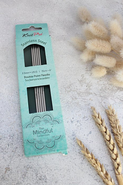KnitPro Mindful Спицы чулочные 15см 2.5mm
