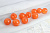 (п221832) World of buttons, Пуговицы, пластик, на ножке, 14мм, оранжевый
