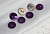 (п241189) World of buttons, Пуговицы из ракушки, 13мм, тёмно-фиолетовый