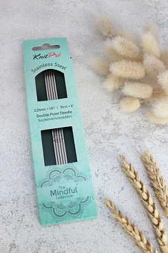 KnitPro Mindful Спицы чулочные 15см 2.25mm
