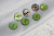 (п241190) World of buttons, Пуговицы из ракушки, 13мм, зелёный