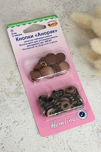 Hemline, Кнопки "Анорак", 1 кнопка, бронза