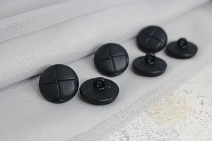 (п260953) World of buttons, Пуговицы, пластик, на ножке, 20мм, чёрный