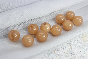 (п221824) World of buttons, Пуговицы, пластик, на ножке, 14мм, бежевый